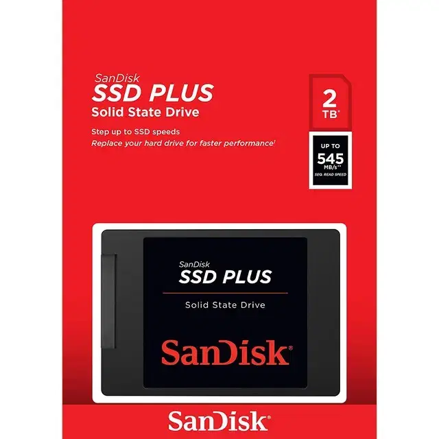 샌디스크 2TB SSD 플러스 2.5인치 2테라 SATA 노트북 데스크탑