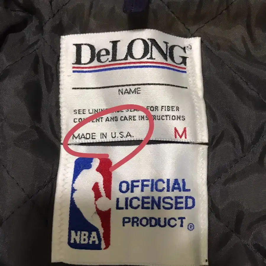 국내 유일 Made in USA 시카고불스 delong 빈티지 바시티자켓