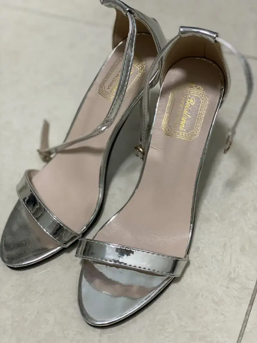 silver sandals