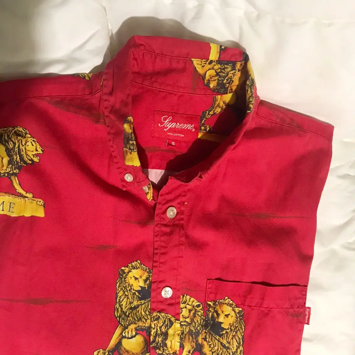 SUPREME 2013 Lion 셔츠 Red/Small