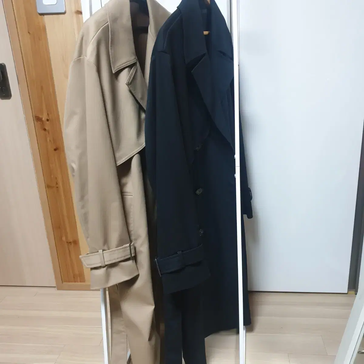 (95) Drawstring Trench Coat