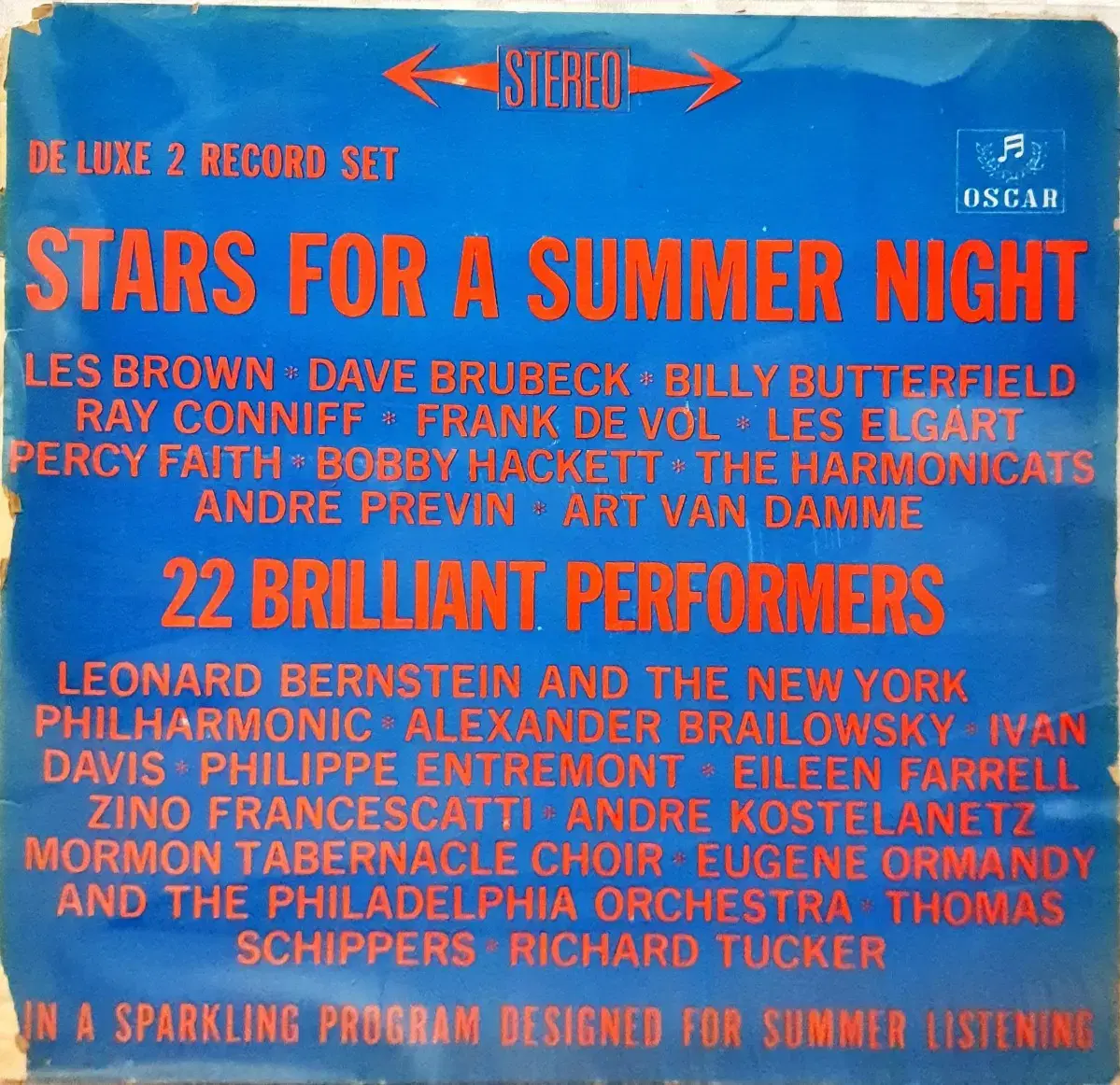 LP[STARS FOR A SUMMER NIHGT] 판상태는 좋습니다.