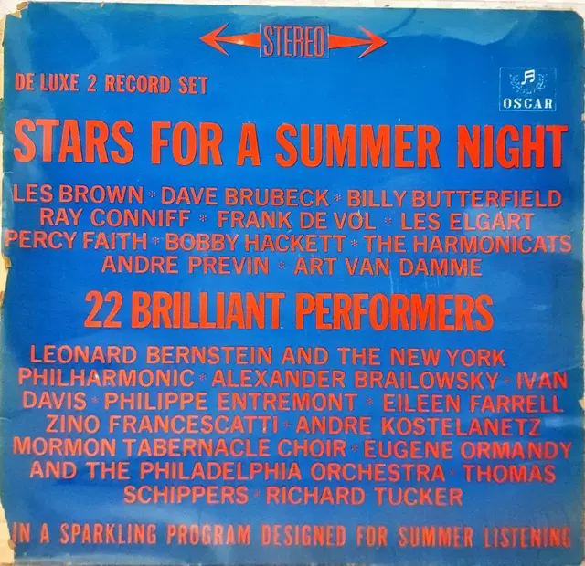 LP[STARS FOR A SUMMER NIHGT] 판상태는 좋습니다.