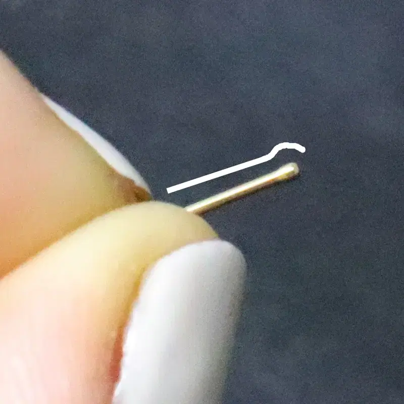 1.5mm 기본 코피어싱 골드 특수피어싱 써지컬스틸