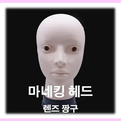 마네킹 헤드 (렌즈짱구) 미용재료 짱구 두상헤드 렌즈짱구 아이라인 속눈썹