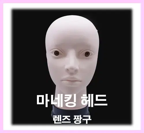 마네킹 헤드 (렌즈짱구) 미용재료 짱구 두상헤드 렌즈짱구 아이라인 속눈썹