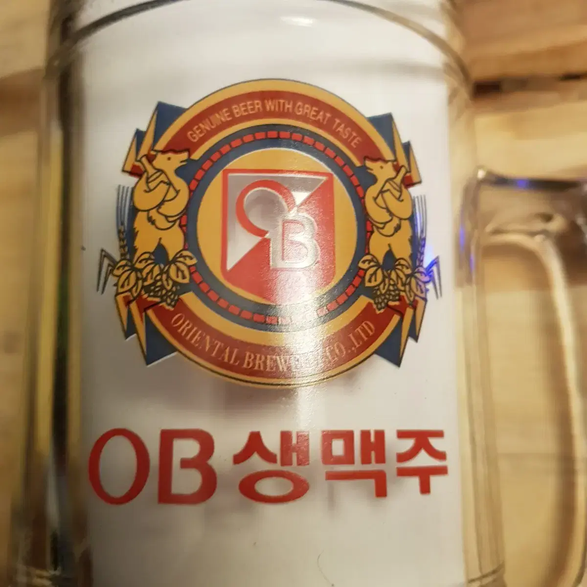 오비 OB 생맥주컵 잔 1리터 1000cc 1l 1000ml 맥주컵 신품