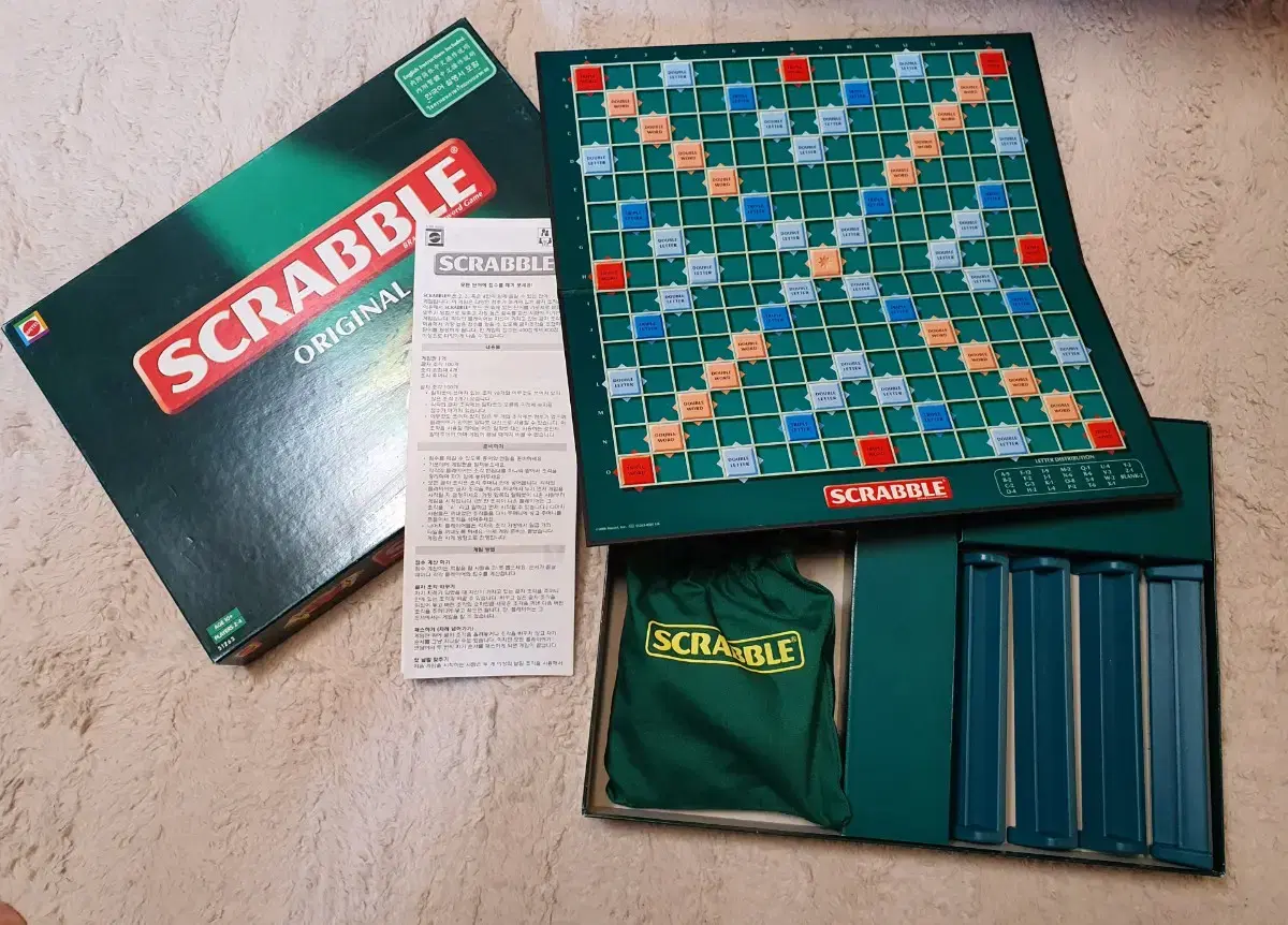 Scrabble word board game