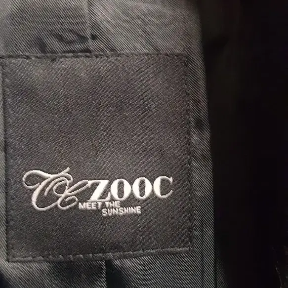 쥬크 zooc 칠부소매  벨트 모 자켓