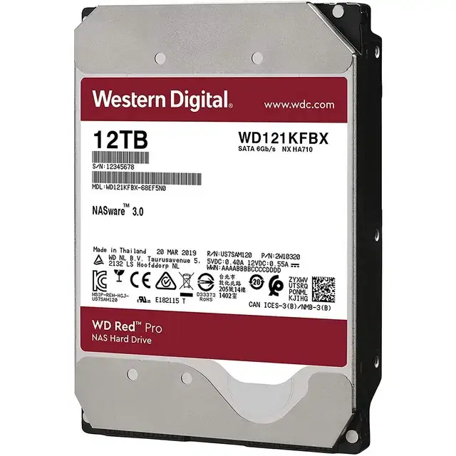 WD 레드 프로 12테라 하드디스크 RED Pro 12TB NAS 최상급