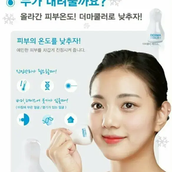 더마쿨러중형(DERMA COOLER) 얼굴 바디 부기 피부진정쿨러 소형