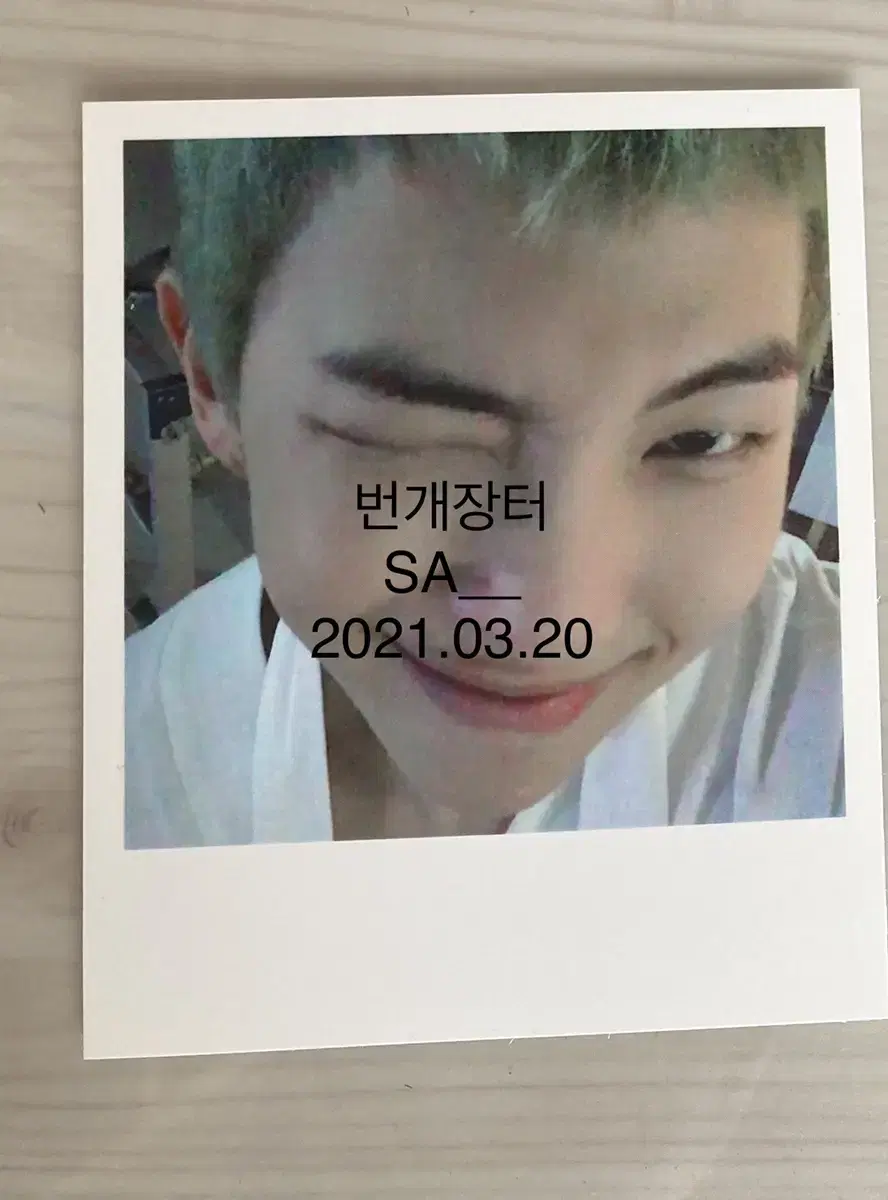 BTS bangtan RM Namjun Photocard