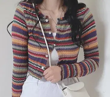 Striped cardigan