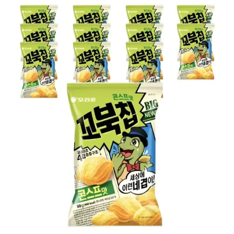 꼬북칩 콘스프맛 80g 12봉 과자 오리온 꼬북칩콘스프