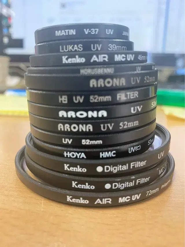 62mm 호야, 켄코 카메라 렌즈 필터 싸게 판매합니다.