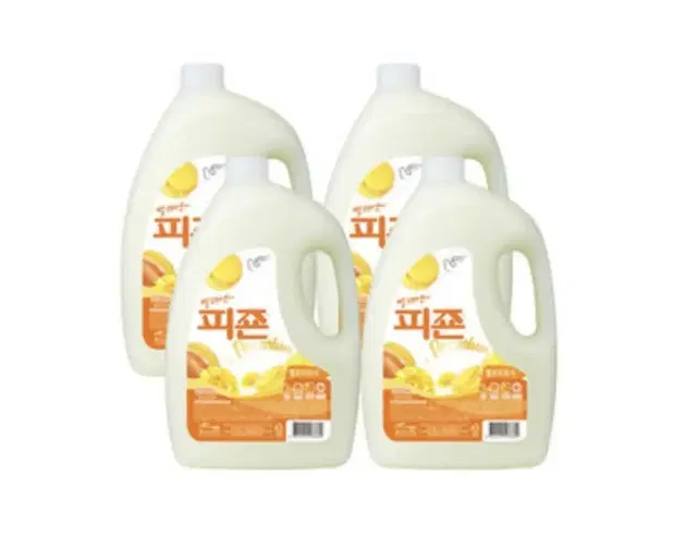 피죤 옐로미모사 3100ml X 4개 무료배송 섬유유연제 피존