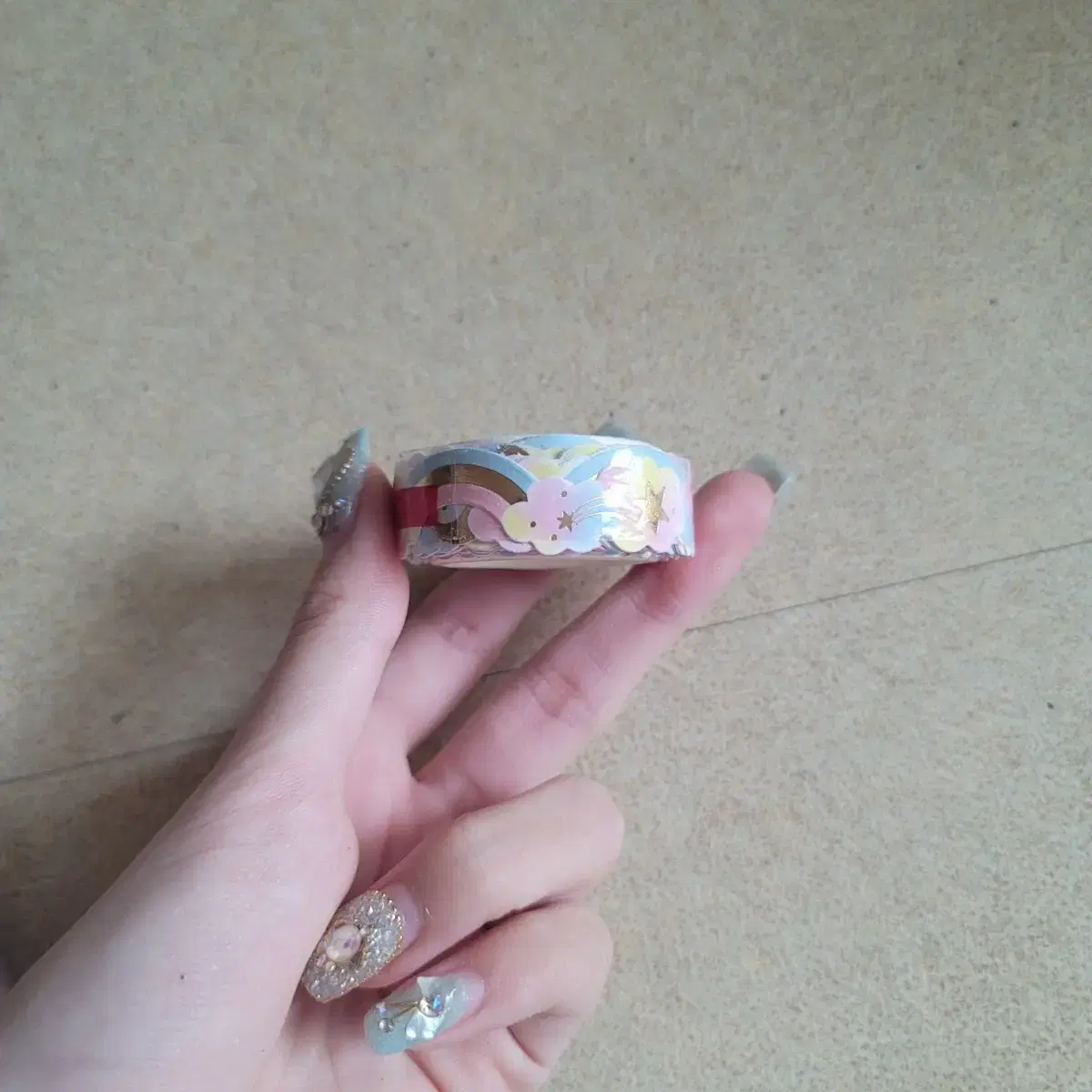 Masking tape + removable adhesive paper