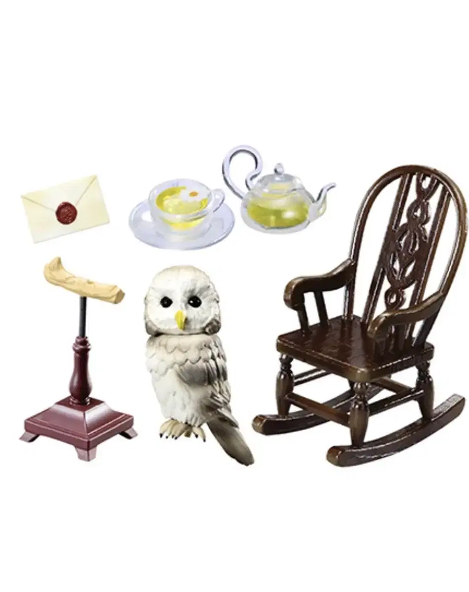 Rement Witch's Room Owl, Herbal Tea Set