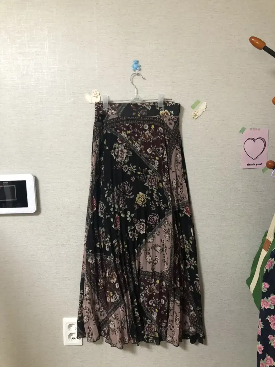 Vintage Flower Long Skirt