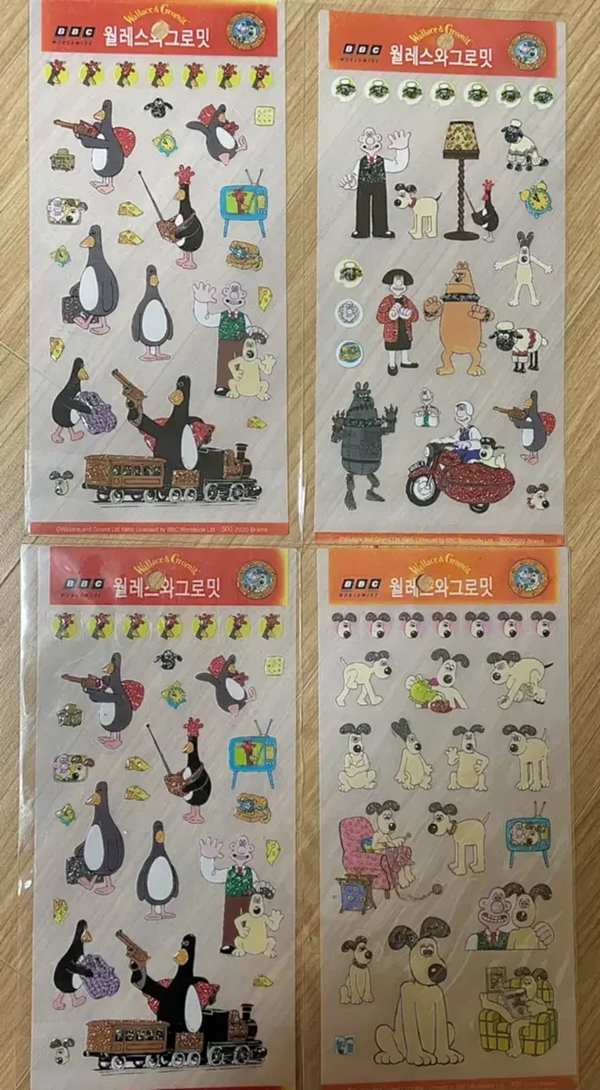 Wallace and Gromit stickers