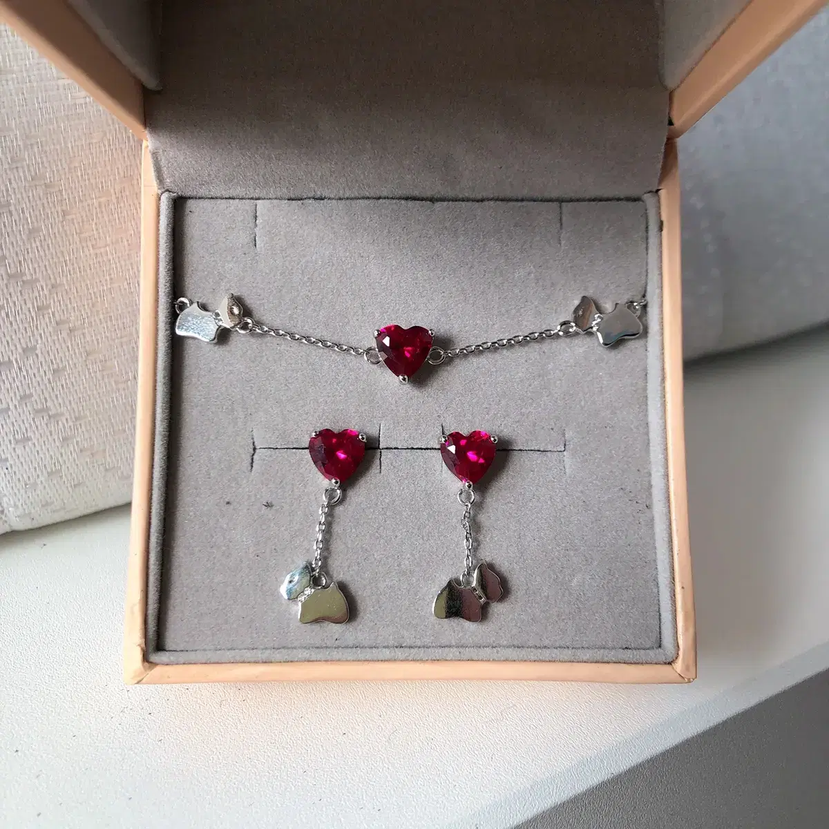 [New Products] 92.5 Silver Necklace, Bracelet, and Earring Set