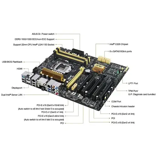 ASUS P9D WS (1150소켓/C226칩셋/워크스테이션,서버용)