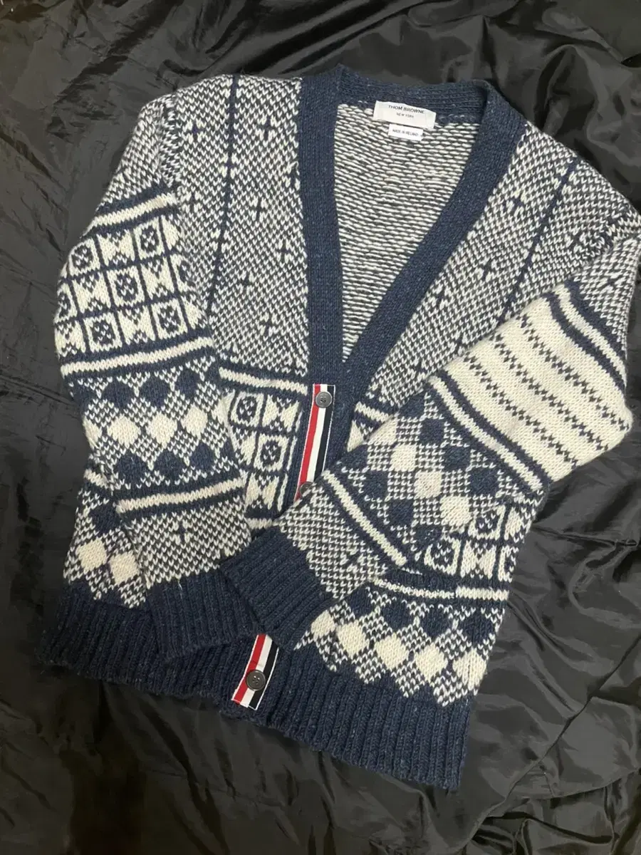 Thom Browne Fair Isle Wool Cardigan