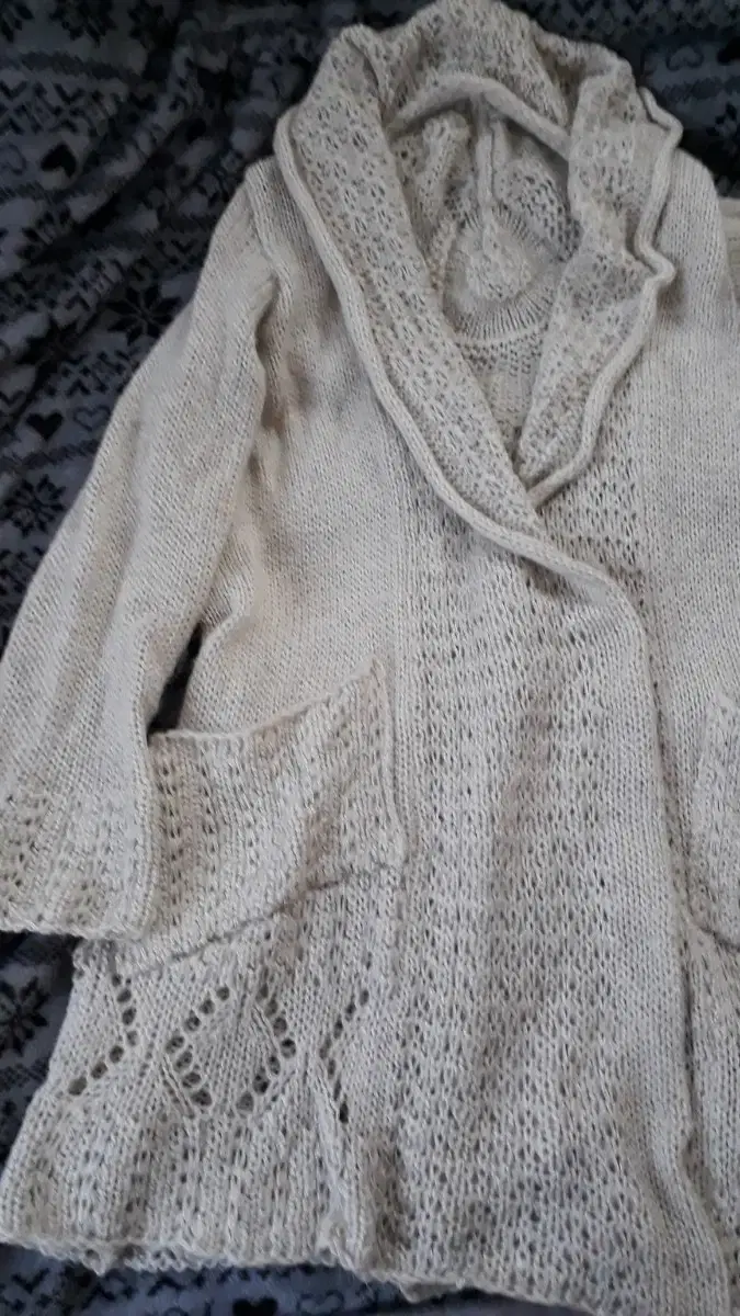 Knit cardigan 66. Long cardigan