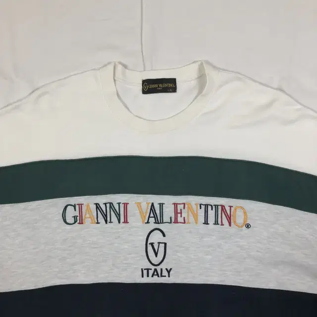 90s 지아니발렌티노 gianni valentino 멀티컬러 반팔티