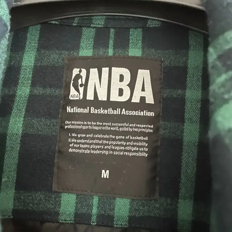 nba체크 자켓