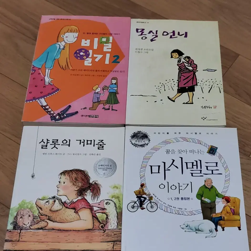 동화책(구름빵), 소설책, 윔피키드 영어책 등