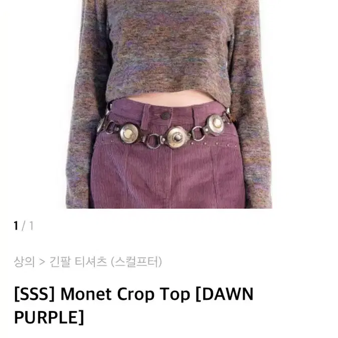 [새상품]스컬프터크롭탑 monetcroptop