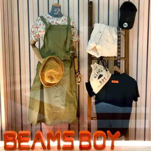 BEAMS BOY 빔즈보이 복조리 쇼퍼백 아메카지 가방 2color