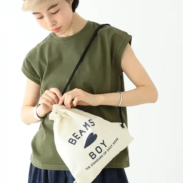 BEAMS BOY 빔즈보이 복조리 쇼퍼백 아메카지 가방 2color