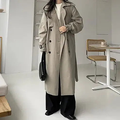 Daily Mood Double Trench Coat