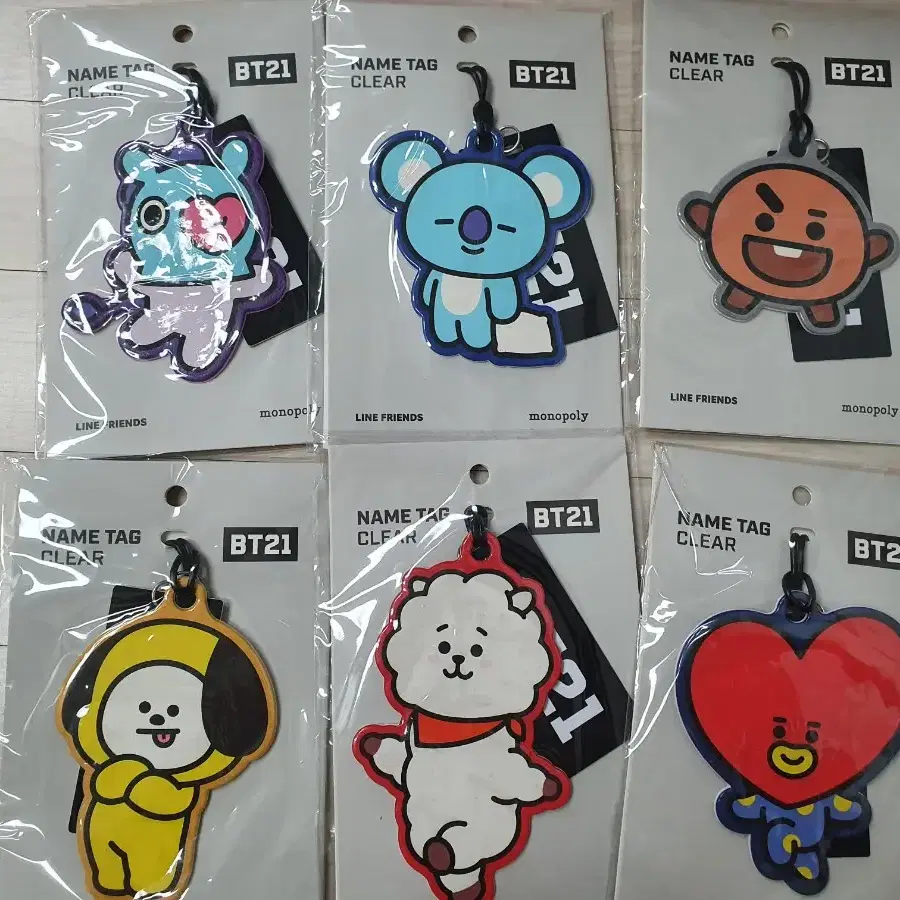 방탄소년단 BT21 네임택