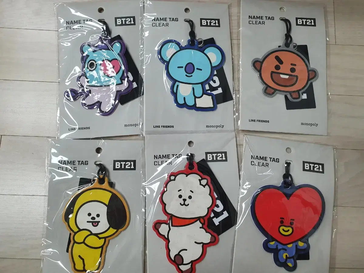 방탄소년단 BT21 네임택