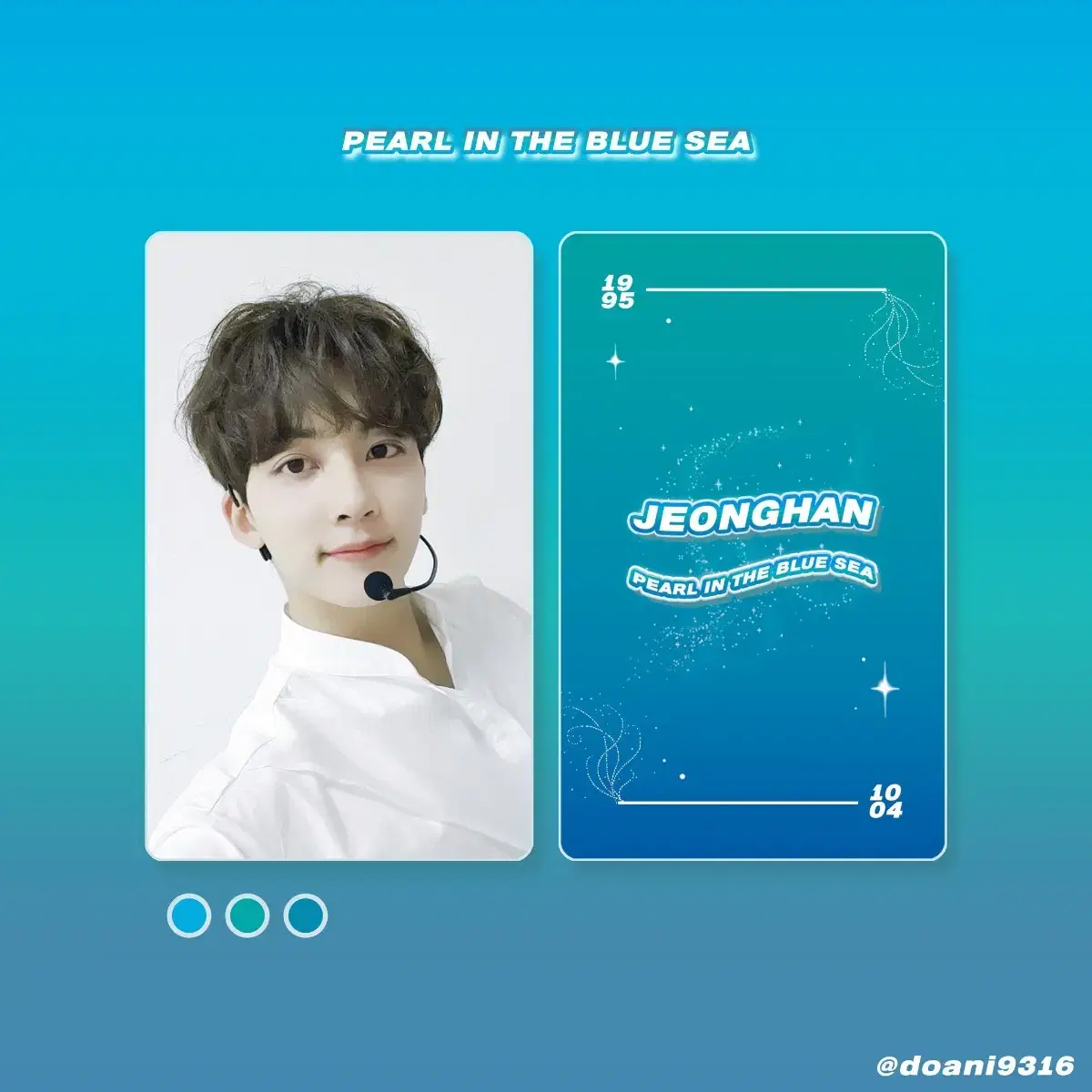 Seventeen jeonghan unofficial goods photocard photocard set