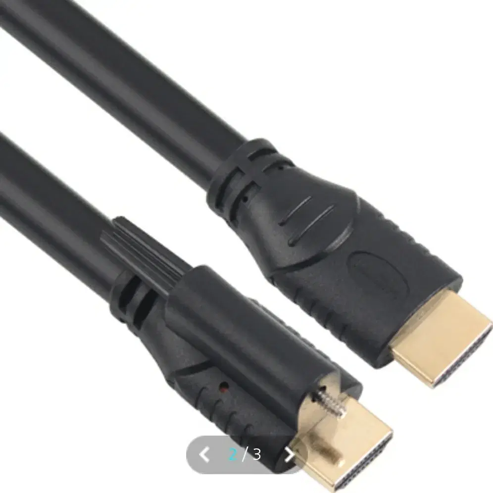 미사용)HDMI 1.4 Screw Lock(한쪽만) 2미터