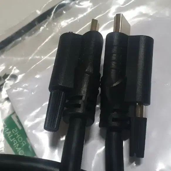 미사용)HDMI 1.4 Screw Lock(양쪽) 2미터