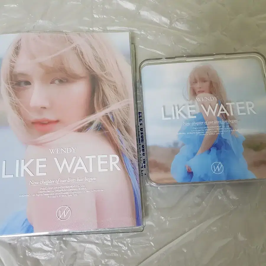 일괄무배)레드벨벳웬디LikeWater솔로앨범포카엽서접지포스터급처양도판매