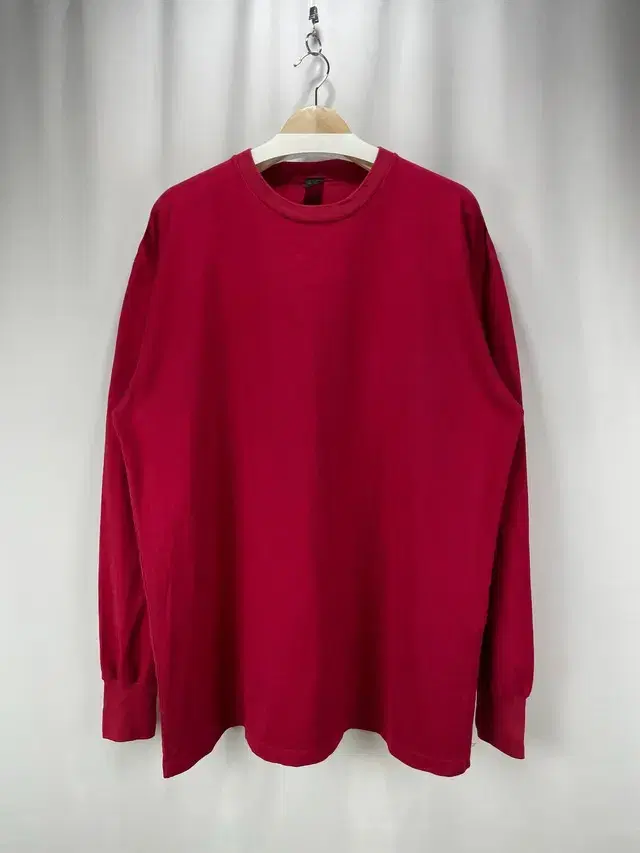 Large Basic Plain Long Sleeve Tee