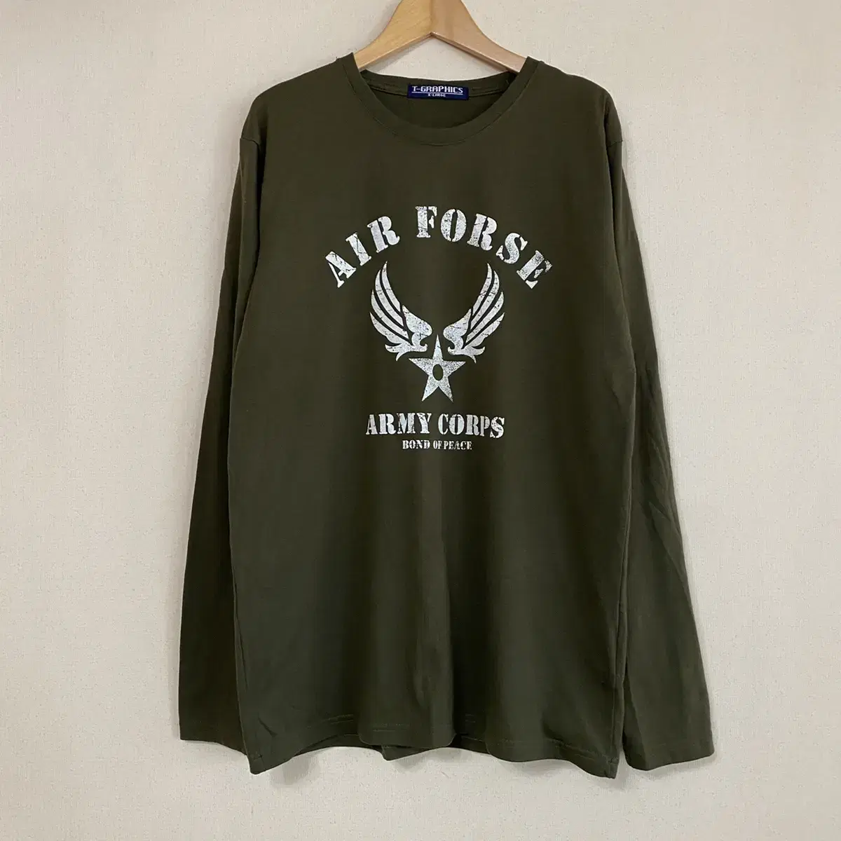 (XL)JPN AIR FORSE 긴팔티셔츠