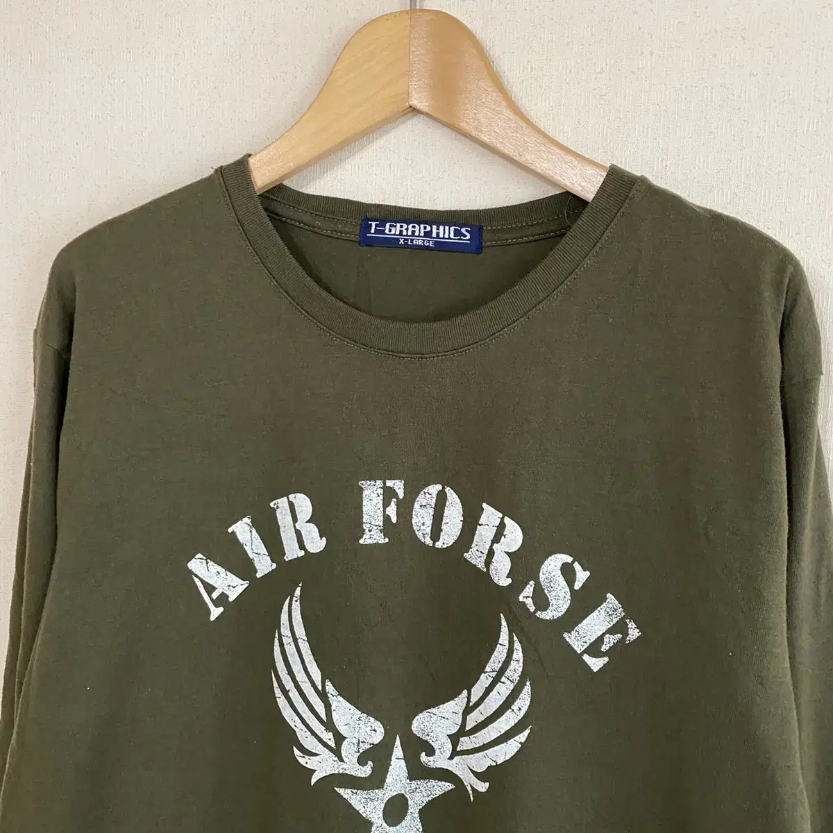 (XL)JPN AIR FORSE 긴팔티셔츠