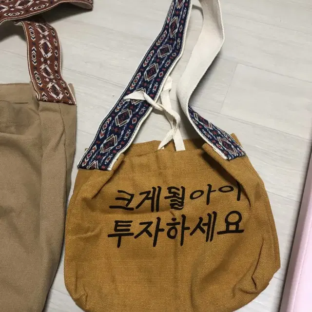 새상품) 엄마 아기 커플가방 보헤미안 스타일 에코백