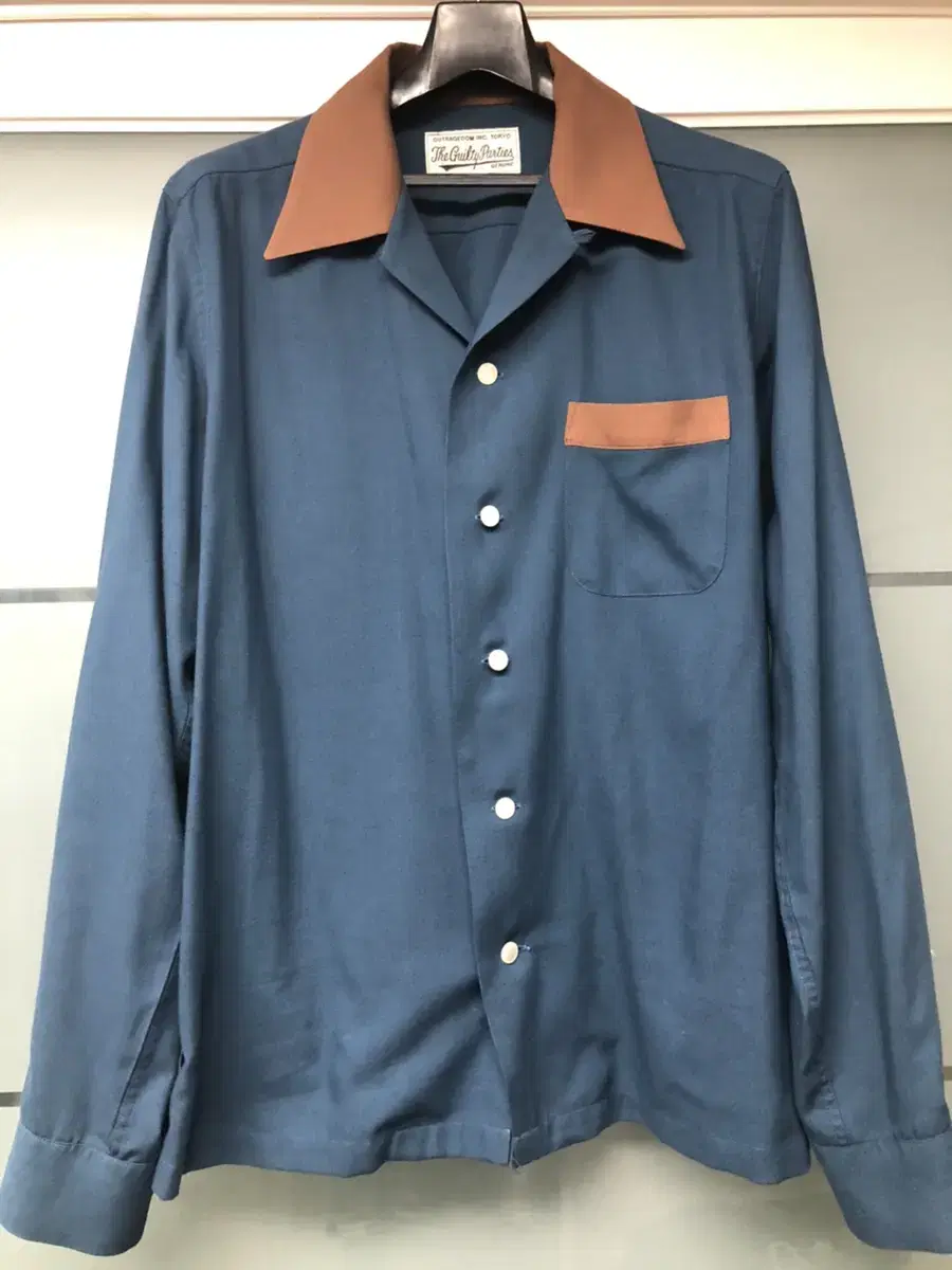 Sale) Wakomaria 16-18AW 50s Two-Tone Bowling Shirt