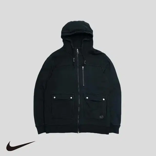 Nike 6.0 Pigment Navy Three-Pocket Hooded Zip-Up SIZE S