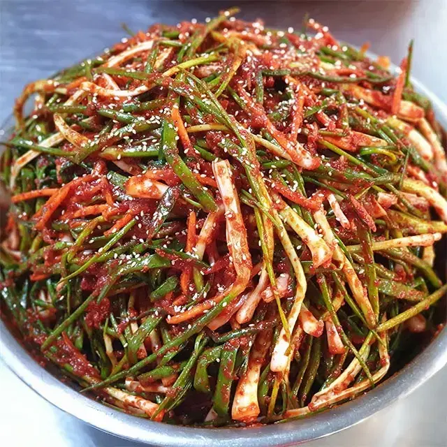 한국식품_파김치 1kg 재래시장 반찬가게 각종 김치 밑반찬