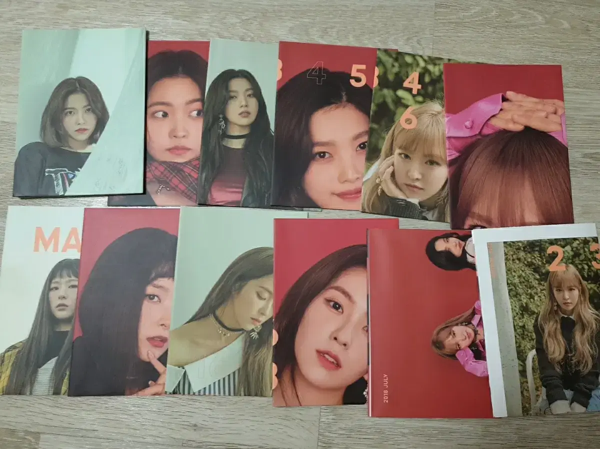 Red Velvet 2018 season's greetings photocards, poster for sale.