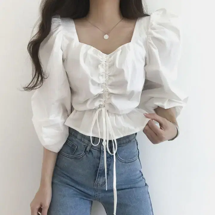 Shirring blouse